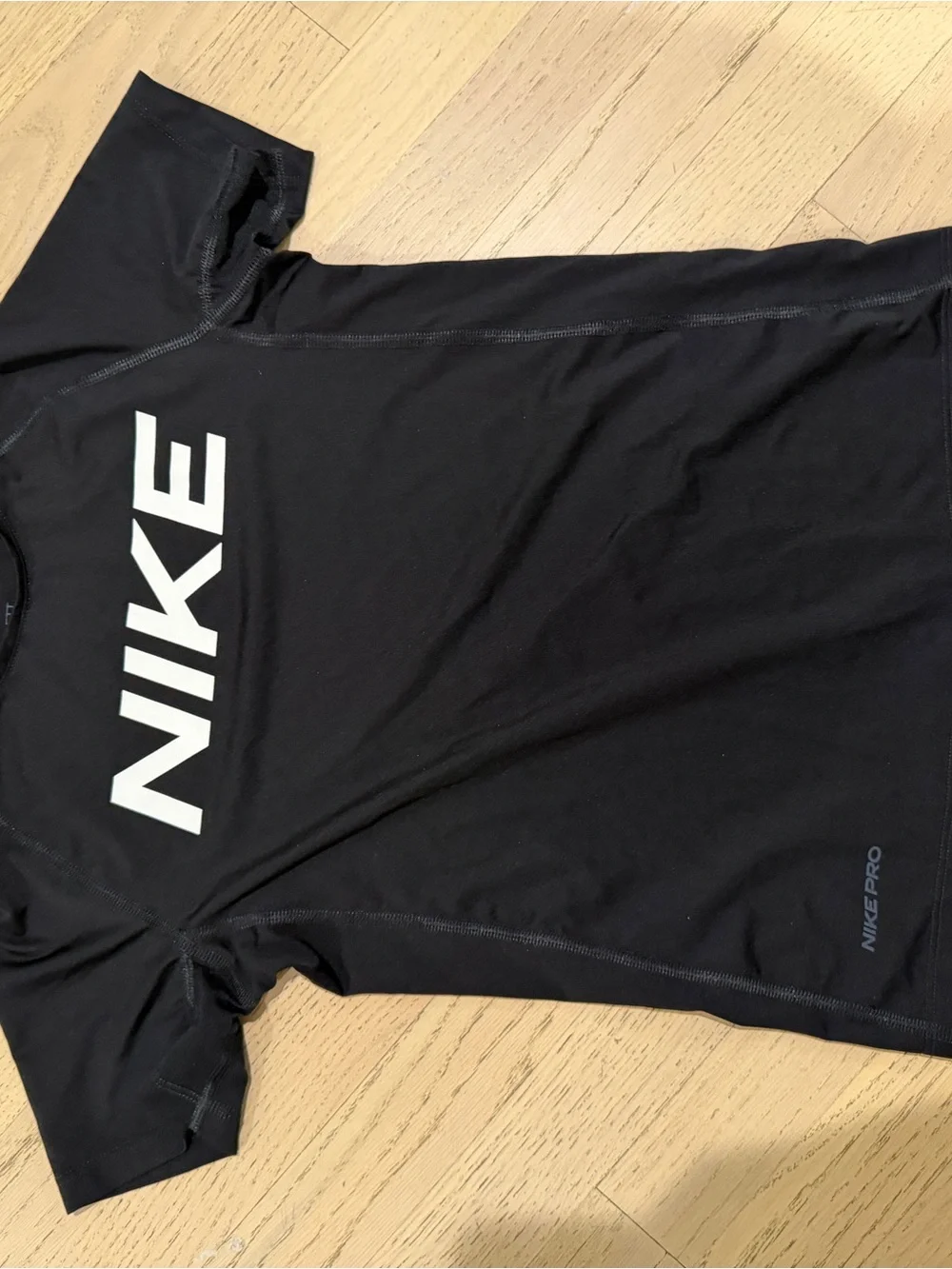 Nike kids Black Dri-FIT Short Sleeve Training Tee